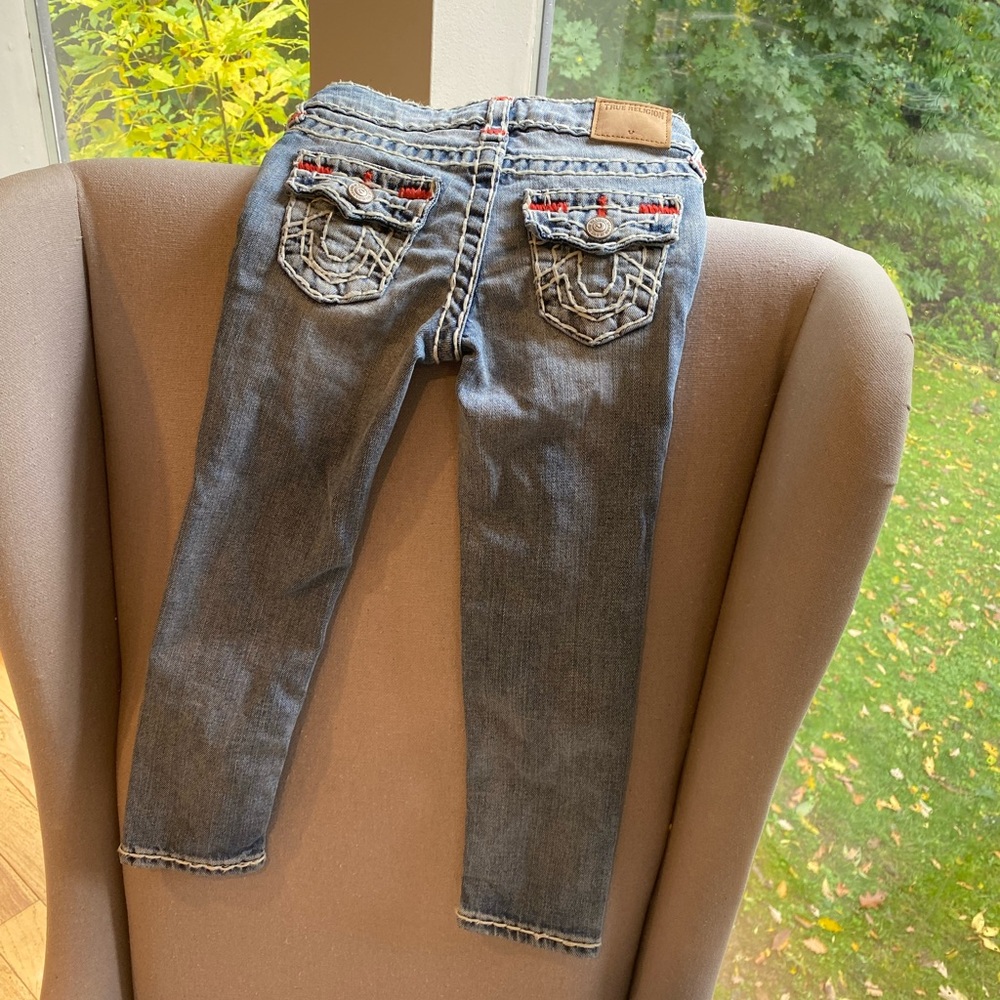 True religion Casey skinny jeans 4T never worn, only washed!